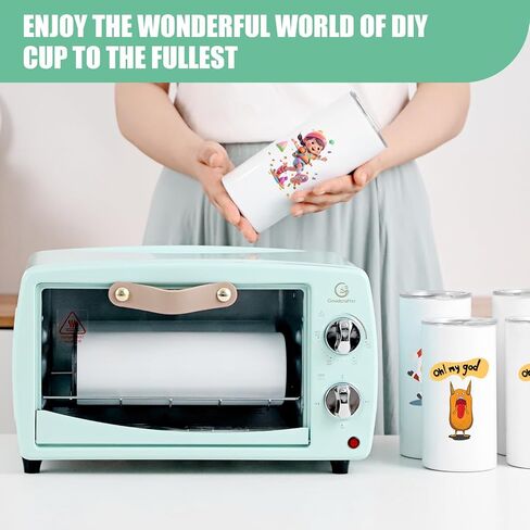 آلة فرن التسامي Goodcrafter 110 فولت فرن التسامي الصغير للأكواب، فرن حراري للفراغات التسامي، أكواب البهلوانات، أكواب زجاجات المياه، الطباعة السائبة in Kuwait