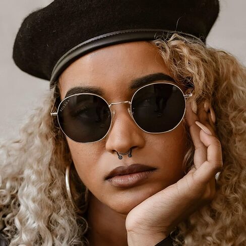 MUSECLOUD Fake Nose Rings 16Pcs Stainless Steel Faux Piercing Jewelry 14K Gold Plated Nose Cuff non piercing Lip Septum Rings Fake Clip On Nose Rings for Women Men in Kuwait