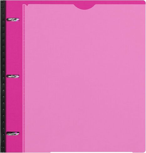 LETVPVOW All-in-one Telescoping Binder Notebook, Refillable 3 Ring Notebook Binder with 1 Plastic Movable Pocket Folder, 5 Plastic Subject dividers 30 Graph Papers, and 30 College Ruled Papers- Blue in Saudi Arabia