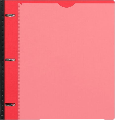 LETVPVOW All-in-one Telescoping Binder Notebook, Refillable 3 Ring Notebook Binder with 1 Plastic Movable Pocket Folder, 5 Plastic Subject dividers 30 Graph Papers, and 30 College Ruled Papers- Blue in Saudi Arabia