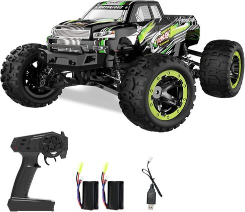 سيارة التحكم عن بعد GoolRC، سيارات RC بمقياس 1:16، سيارة تسلق سباق عالية السرعة 40 كم/ساعة، 2.4 جيجا هرتز 4WD لجميع التضاريس على الطرق الوعرة RC مع بطاريتين للبالغين (أحمر) in Saudi Arabia