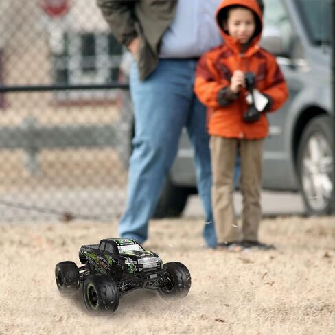 سيارة التحكم عن بعد GoolRC، سيارات RC بمقياس 1:16، سيارة تسلق سباق عالية السرعة 40 كم/ساعة، 2.4 جيجا هرتز 4WD لجميع التضاريس على الطرق الوعرة RC مع بطاريتين للبالغين (أحمر) in Saudi Arabia