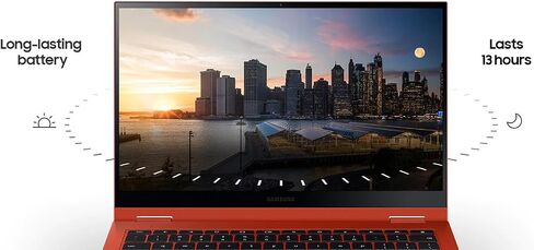 Samsung Galaxy Chromebook Google Laptop Touchscreen Flip - 13.3 4K AMOLED Display - i5-10210U - Stylus Pen - Backlit Keyboard - Wi-Fi 6 - USB C - Fingerprint (8GB RAM| 256GB SSD+256G SD Card) in Saudi Arabia