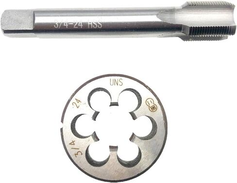 3/4-24 Tap and Die Set RH Right Hand Straight Fluted Machine 3/4x24 Thread Tap Die, 3/4-24 Thread Die Machine Screw,3/4-24 Tap 3/4x24 Round Die in Saudi Arabia
