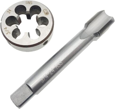 3/4-24 Tap and Die Set RH Right Hand Straight Fluted Machine 3/4x24 Thread Tap Die, 3/4-24 Thread Die Machine Screw,3/4-24 Tap 3/4x24 Round Die in Saudi Arabia