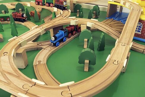 Suretrack Wooden Train Railway securing Clips - 2 Packs (Total of 28 Clips) - Patented in Saudi Arabia