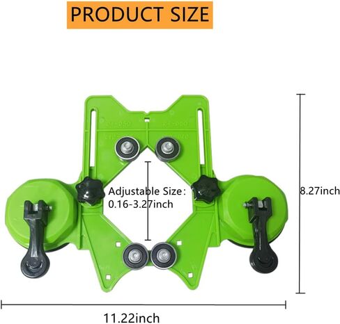 طقم منشار ثقب الماس، طقم منشار ثقب البلاط 17 قطعة مع دليل حفر من 4-83 مم، منشار ثقب كوب شفط مزدوج للسيراميك والزجاج والبلاط والبورسلين والرخام والجرانيت in Kuwait