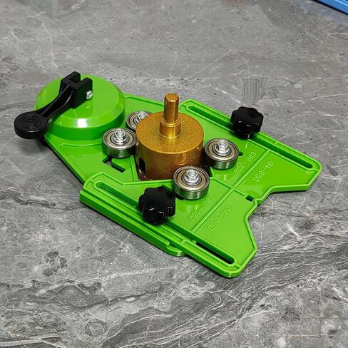 طقم منشار ثقب الماس، طقم منشار ثقب البلاط 17 قطعة مع دليل حفر من 4-83 مم، منشار ثقب كوب شفط مزدوج للسيراميك والزجاج والبلاط والبورسلين والرخام والجرانيت in Kuwait