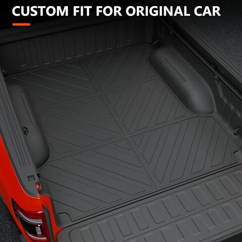 powoq 5.7FT Truck Bed Mat Compatible with 2019-2024 Dodge Ram 1500 Truck Bed Liner TPE Cargo Liner Replacement for 2019 2020 2021 2022 2023 2024 Dodge Ram 1500 Accessories(3-Fold 5.7FT Bed Mat) in Saudi Arabia