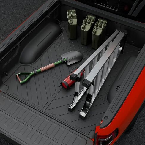 powoq 5.7FT Truck Bed Mat Compatible with 2019-2024 Dodge Ram 1500 Truck Bed Liner TPE Cargo Liner Replacement for 2019 2020 2021 2022 2023 2024 Dodge Ram 1500 Accessories(3-Fold 5.7FT Bed Mat) in Saudi Arabia