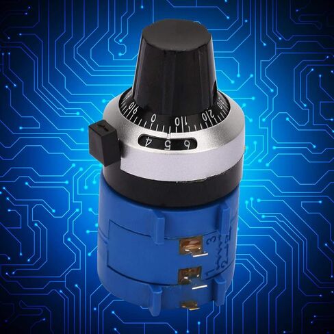 Kadimendium 2W Wirewound 500ohm Adjust Variable Resistor Knob Rotate Potentiometer Kit Rotary Wire Wound Precision Potentiometer Multi Turn Wirewound Potentiometer in Saudi Arabia
