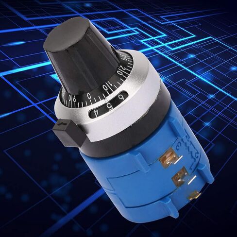 Kadimendium 2W Wirewound 500ohm Adjust Variable Resistor Knob Rotate Potentiometer Kit Rotary Wire Wound Precision Potentiometer Multi Turn Wirewound Potentiometer in Saudi Arabia