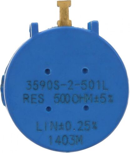 Kadimendium 2W Wirewound 500ohm Adjust Variable Resistor Knob Rotate Potentiometer Kit Rotary Wire Wound Precision Potentiometer Multi Turn Wirewound Potentiometer in Saudi Arabia