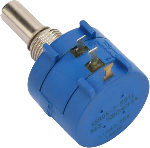 Kadimendium 2W Wirewound 500ohm Adjust Variable Resistor Knob Rotate Potentiometer Kit Rotary Wire Wound Precision Potentiometer Multi Turn Wirewound Potentiometer in Saudi Arabia