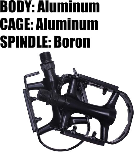 Alps2Ocean Light-Weight Bike Pedals,Waterproof Bicycle Pedals Aluminum,Universal 9/16 inch Anti-Skid Cycling Platform for Road Bike,Ebike,Wellgo R126 Bike Pedals in Kuwait