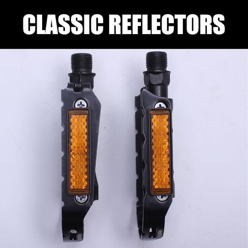 Alps2Ocean Light-Weight Bike Pedals,Waterproof Bicycle Pedals Aluminum,Universal 9/16 inch Anti-Skid Cycling Platform for Road Bike,Ebike,Wellgo R126 Bike Pedals in Kuwait