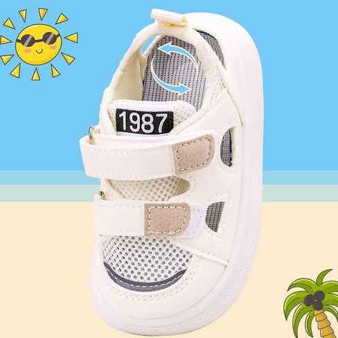 Charrost Toddler Boy Girl Sandals Closed-Toe Lightweight Breathable Summer Shoes for Kids in Saudi Arabia