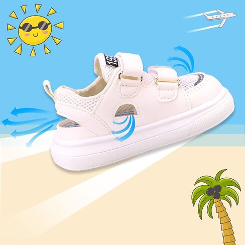 Charrost Toddler Boy Girl Sandals Closed-Toe Lightweight Breathable Summer Shoes for Kids in Saudi Arabia
