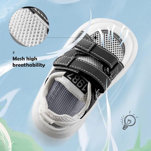 Charrost Toddler Boy Girl Sandals Closed-Toe Lightweight Breathable Summer Shoes for Kids in Saudi Arabia