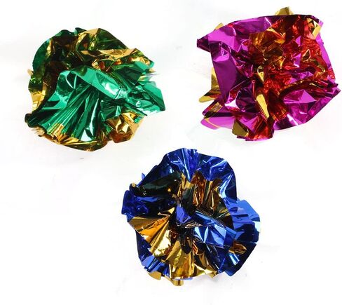 14 قطعة من ألعاب عيد الميلاد الحلزونية للقطط، كرات لامعة بألوان متنوعة، كرات بوم بوم صغيرة لامعة، كرات مجعدة ملونة للقطط، كرات مايلر للقطط مع صوت حفيف للقطط التي تلعب التفاعلية... in Kuwait