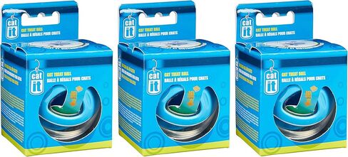 (3 Pack) Hagen Catit Treat Ball, Blue in Saudi Arabia