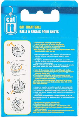(3 Pack) Hagen Catit Treat Ball, Blue in Saudi Arabia