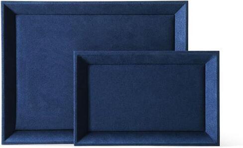 Yinbeini Felt Jewelry Organizer Trays, Microfiber Tray,Premium Velvet Blue Jewelry Tray,Stackable Jewelry Trays For Watch,Necklace,Ring,Pendants in Kuwait