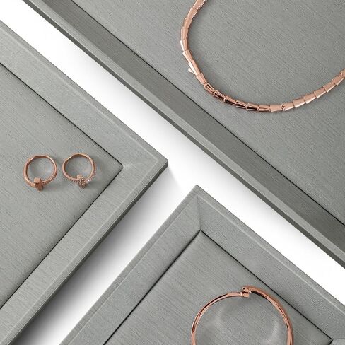 Jewelry Trays, Leather Tray, Luxury White Jewelry Organizer Tray For Necklace,Earring,Ring,Flat Jewelry Organizer For Dresser in Kuwait