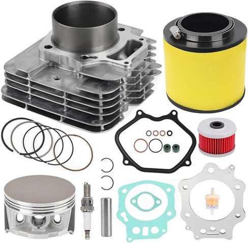 XIAOWEI 90 مللي متر طقم نهاية الأسطوانة المكبس الدائري لهوندا فورمان 450 TRX450 / S/ES/FE/FM 1998-2004 4x4 مع فلتر الهواء/الزيت استبدال #12100-HN0-A00 in Kuwait