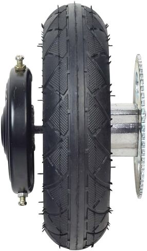AlveyTech 200x50 (8"x2") Rear Wheel Assembly for Chain Drive Razor E200 Scooter (Versions 36+) - Replacement Wheels for Electric Razor Scooters, Parts Included are Tire, Inner Tube, Brake, Sprocket in Saudi Arabia
