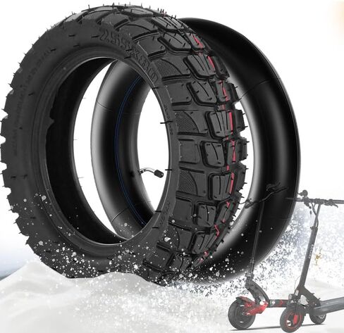 GYL 10x3 255x80 80/65-6 إطار خارجي مطاطي للطرق الوعرة ومجموعة أنابيب داخلية بديلة لـ Nanrobot D4+ D5+ D6+/ Apollo Pro/Varla Eagle 1/Kugoo M4 Pro سكوتر كهربائي، إطار مضاد للانفجار 10 بوصة in Kuwait