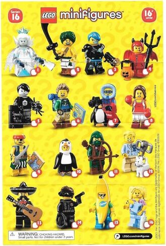 LEGO Series 16 Minifigures Blind Bag (Styles Vary, Sold Individually) - 71013, 5+ years in Saudi Arabia