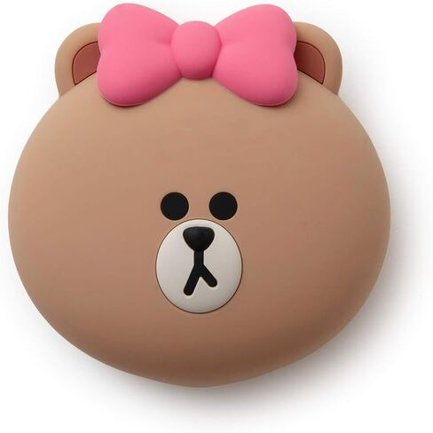 Line Friends CHOCO Character Cute Small Silicone Coin Purse Card Wallet Pouch, Beige in Saudi Arabia