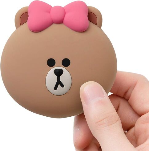 Line Friends CHOCO Character Cute Small Silicone Coin Purse Card Wallet Pouch, Beige in Saudi Arabia
