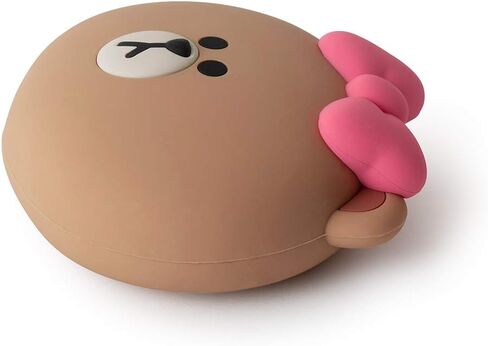 Line Friends CHOCO Character Cute Small Silicone Coin Purse Card Wallet Pouch, Beige in Saudi Arabia