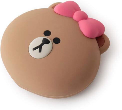 Line Friends CHOCO Character Cute Small Silicone Coin Purse Card Wallet Pouch, Beige in Saudi Arabia