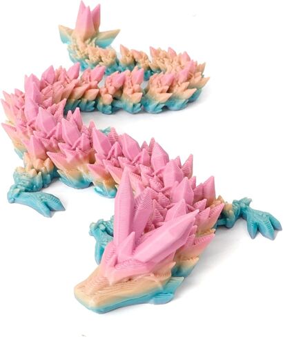 بيضة تنين فلافيري، بيضة ناعمة بألوان قوس قزح مع تنين ملون بالداخل، هدية مطبوعة ثلاثية الأبعاد، لعبة فيدجيت، ديكور تمثال، هدية عيد ميلاد (تنين 12 بوصة) in Kuwait