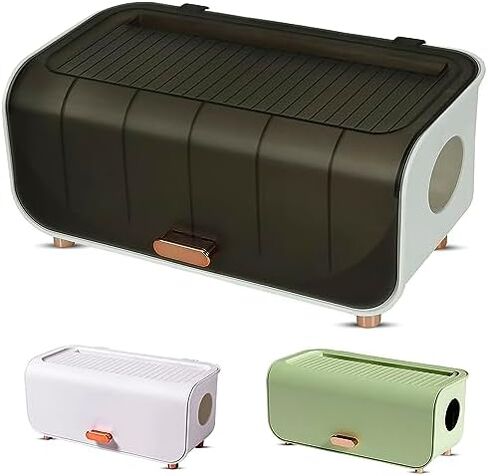 Stylish Cable Management Box Large by Desk York - Cord Organizer Box to Hide Power Strips - Surge Protector Cable Organizer Box for Home and Office - Cord Hider Green Box with Wire Organizer in Saudi Arabia