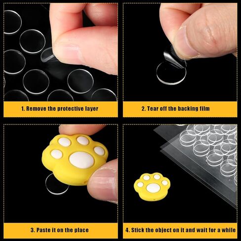 500pcs Mounting Putty, Round Double Sided Glue Sticky Dots Museum Putty Clear Removable Adhesive Putty No Trace Sticky Tack for Wall Hanging Pictures Poster Art Home Office Decor in Saudi Arabia
