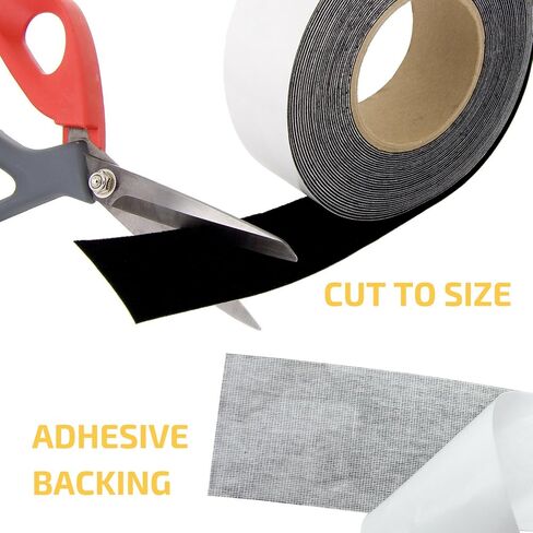 ConClarity 2 in x 60 ft - Vibrancy Enhancing Projector Screen Felt Tape Border Deepest Black Ultra High Contrast Flocking for DIY Screen Borders Absorbs Light, Brightens Image & Stops Bleed in Saudi Arabia