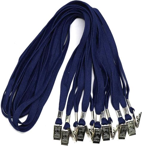 Badge Lanyards Neck Bulk Cruise Lanyards Black Lanyard with Clip for ID Card Name Tags Badge Holders (Black, 50 Pack) in Saudi Arabia
