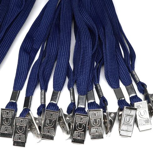 Badge Lanyards Neck Bulk Cruise Lanyards Black Lanyard with Clip for ID Card Name Tags Badge Holders (Black, 50 Pack) in Saudi Arabia