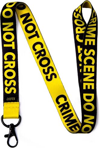 EASTEX Crime Scene Lanyard Keychain - Forensic Science ID Lanyards for Keys for Men Women - ID Badge Holder for Badges Fob in Saudi Arabia