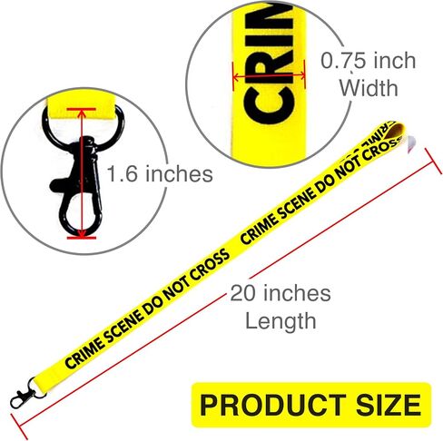 EASTEX Crime Scene Lanyard Keychain - Forensic Science ID Lanyards for Keys for Men Women - ID Badge Holder for Badges Fob in Saudi Arabia
