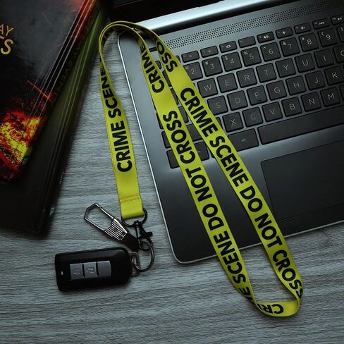 EASTEX Crime Scene Lanyard Keychain - Forensic Science ID Lanyards for Keys for Men Women - ID Badge Holder for Badges Fob in Saudi Arabia