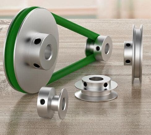 CHANCS 16mm Single Groove Pulley 8mm Fixed Bore Pulley for Drilling Machine 4MM PU Round Belt in Saudi Arabia