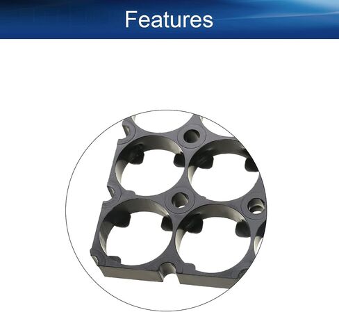 Heyiarbeit 10Pcs 6x7 Cell Spacer 21700 Lithium Battery Plastic Holder Bracket for DIY Battery Pack 21.3mm Hole Dia in Saudi Arabia