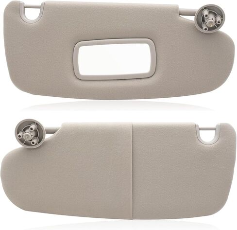 Geloo Car Sun Visor Left Driver & Right Passenger Sides Replacement for 2002 2003 2004 2005 2006 2007 2008 2009 Dodge Ram 1500 2500 3500 Replaces 1CT18TL2AA 1CT11TL2AA（Gray） in Saudi Arabia