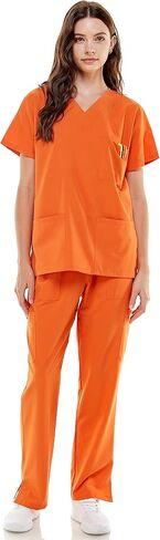 Scrub Sets for Women and Man Medical Nursing Uniform Pants 4-Way Stretch & 8-Pocket in Saudi Arabia