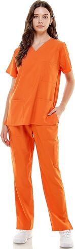 Scrub Sets for Women and Man Medical Nursing Uniform Pants 4-Way Stretch & 8-Pocket in Saudi Arabia